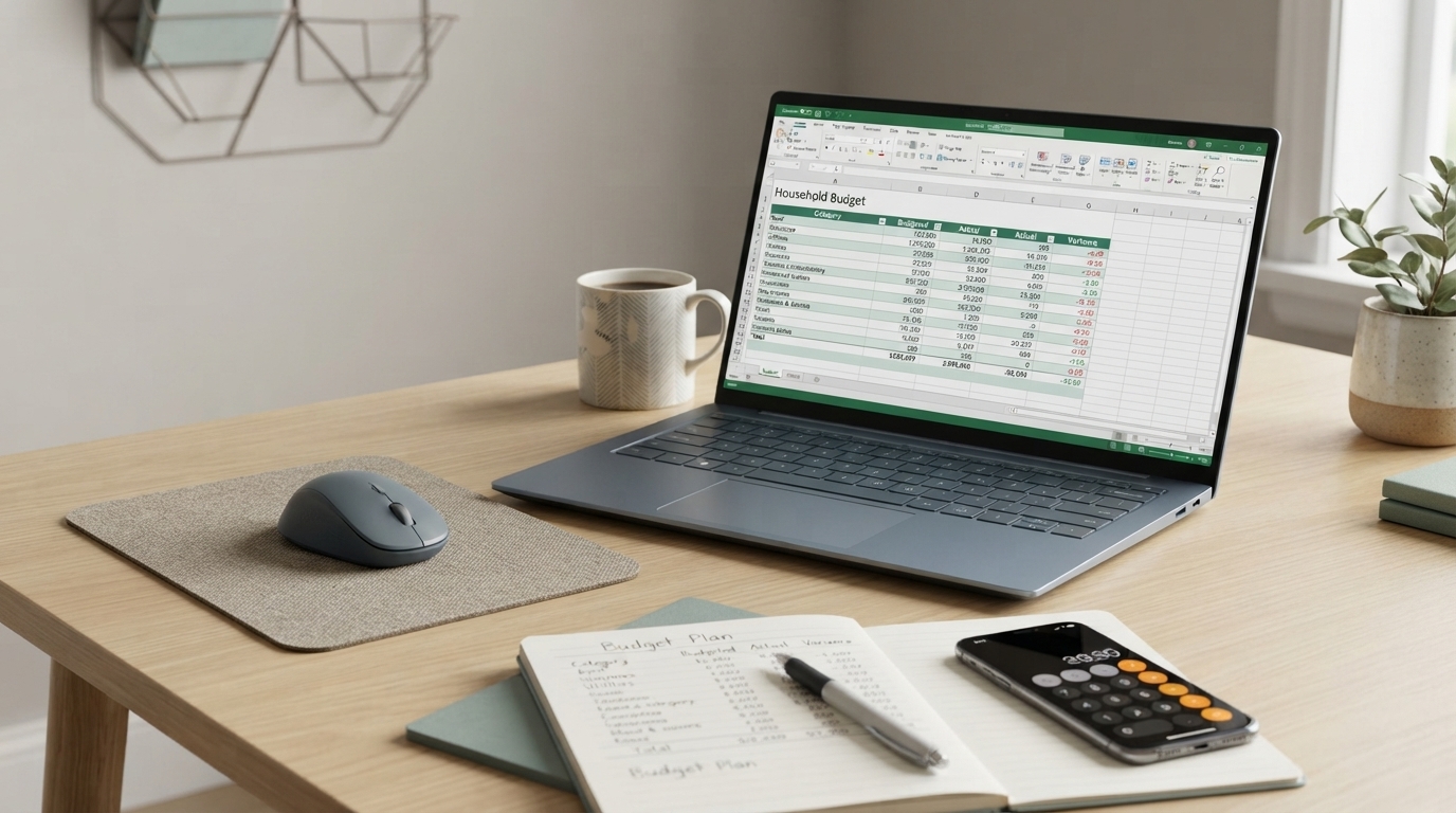 Build a Household Budget Spreadsheet in Excel (Step-by-Step)